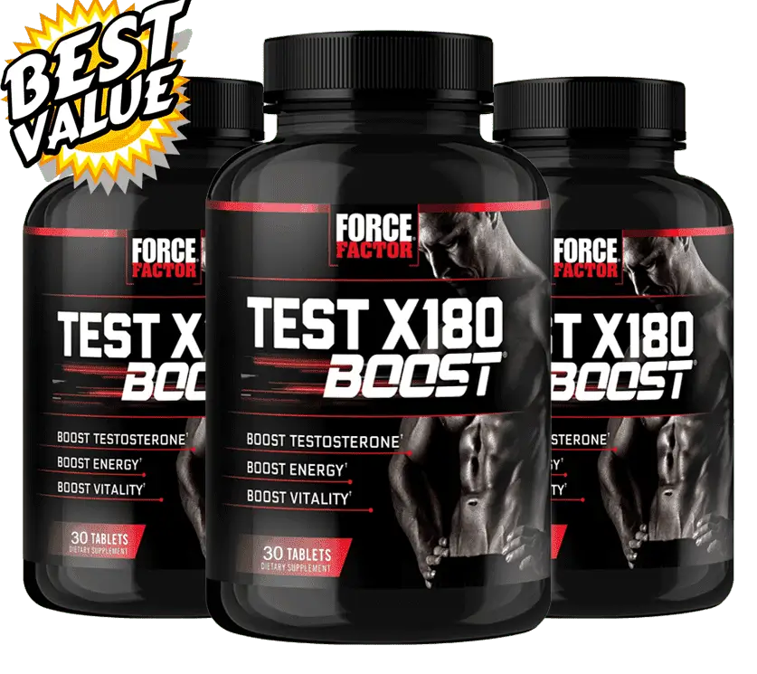 Force factor Test X180 boost-3-bottles